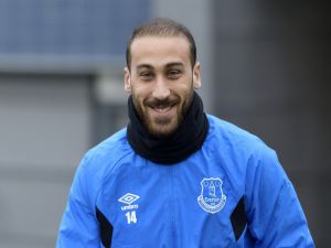 Cenk Tosun, Everton antrenmanında
