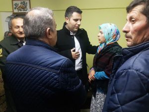 Kaymakam Ayaz’dan Afrin’de Yaralanan Askerin Ailesine Ziyaret