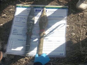 Toprağa Gömülü Anti Tank Roket Başlığı Bulundu