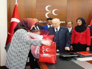 Bahçeli, Partisinin Korkuteli İlçe Teşkilatını Kabul Etti