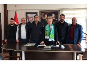 Korkuteli Belediyespor'dan kaymakama ziyaret