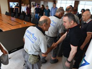 Başkan Böcek, Personeliyle Bayramlaştı