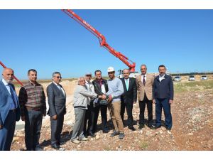 Haran Tıp’a cami yapımı için ilk harç döküldü