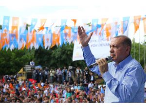 Cumhurbaşkanı Erdoğan: "Çıraklarla mıraklarla bu iş olmaz, bu iş yürek işi yürek"  (1)