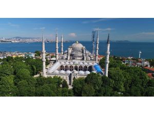 ( Özel) Sultanahmet Cami’nde dev restorasyon havadan görüntülendi
