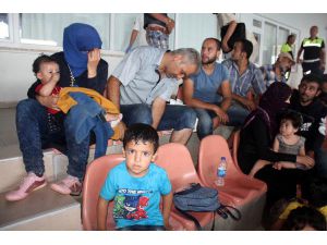 Tekne su alınca Suriyeli 149 kaçak, koyda mahsur kaldı