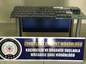 Zonguldak’ta 104 adet kaçak cep telefonu ele geçirildi