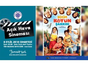 Biga’da Açık Hava Sineması’nın son filmi: Bizim Köyün Şarkısı