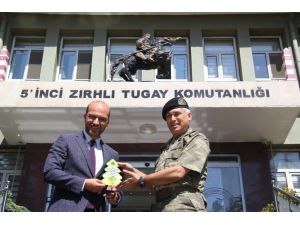 GAGİAD Yönetim Kurulu Tuğgeneral 5. Zırhlı Tugay Komutanı Şefik Atak’ı ziyaret etti