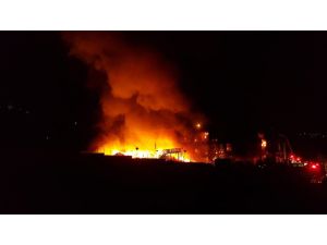 Bursa’da Geri Dönüşüm Fabrikasında Büyük Yangın