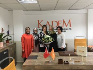 Songül Aktaş, Kadem İl Temsilcisi Akün’ü Ziyaret Etti