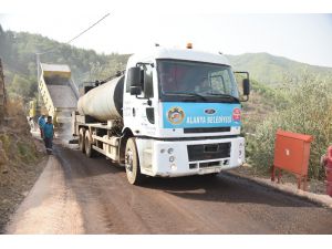Alanya Belediyesi Çamlıca’da 7 Kilometre Asfalt Yapıyor