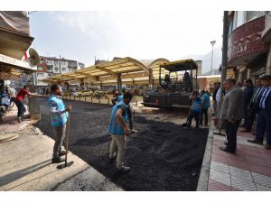 Karaköy Pazar Yerinde Çalışmalar Tamamlanıyor