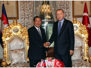 Cumhurbaşkanı Erdoğan, Kamboçya Başbakanı Hun Sen’i Kabul Etti
