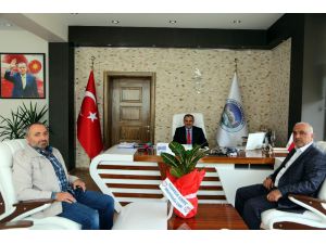 İbrahim Ağa Cami İmamlarından Başkan Cabbar’a Teşekkür Ziyareti