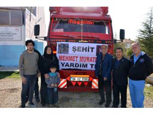 Afrin Şehidi Muratdağı İçin Hazırlanan Yardım Malzemeleri İhtiyaç Sahiplerine Dağıtılacak