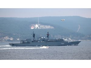 Romanya Savaş Gemisi Çanakkale Boğazı’ndan Geçti