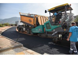 Alanya’da Sıcak Asfaltlama Çalışması