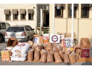 Tarsus’ta Kaçak Tütün Ve Sigara Operasyonu