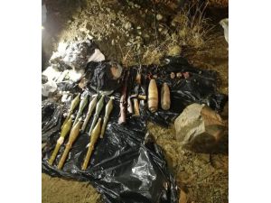 Yüksekova’da Pkk’ya Ait Patlayıcı Ve Mühimmat Ele Geçirildi