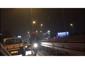 E-5’te Aksiyon Filmlerine Taş Çıkaran Kavga