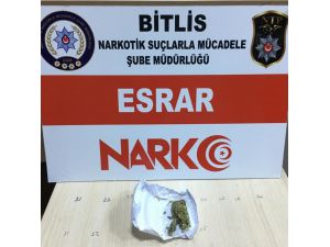 Bitlis’te 6 Gram Esrar Ele Geçirildi