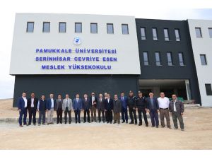 Rektör Bağ, Serinhisar’da Yapımı Devam Eden Myo Binasını Gezdi