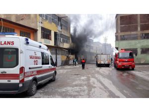 Uşak’ta Fabrika Yangını