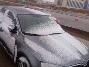 Bayburt’a Mevsimin İlk Karı Yağdı