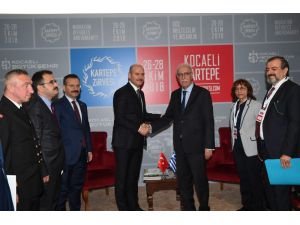 İçişleri Bakanı Soylu, Yunan Göç Bakanı İle Bir Araya Geldi