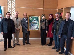 Sanatçılardan Müdür Başyiğit’e Ziyaret