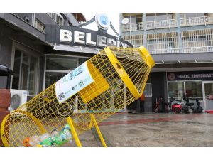 Bafra Belediyesinden Geri Dönüşüm Sepetleri