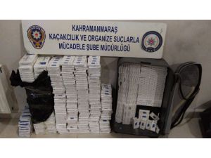 Kahramanmaraş’ta Bin 860 Paket Kaçak Sigara Ele Geçirildi