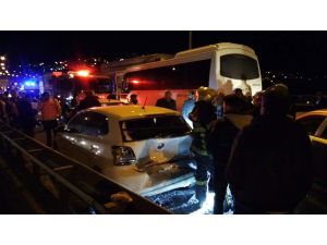 Tem Otoyolunda Zincirleme Trafik Kazası: 14 Yaralı