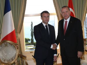 Cumhurbaşkanı Erdoğan, Fransa Cumhurbaşkanı Macron İle Biraraya Geldi