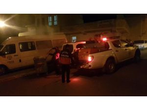 Araçlara Sıçramadan Söndürüldü
