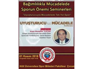 Uyuşturucu İle Mücadelede Sporun Önemi Gençlere Anlatılacak.