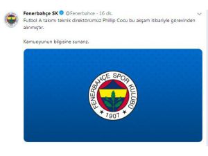 Fenerbahçe’de Cocu Kovuldu