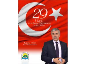 Başkan Aksoy’dan 29 Ekim Cumhuriyet Bayramı Mesajı