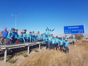 5 Günde 400 Kilometre Pedal Çevirip Ankara’ya Çıkarma Yaptılar