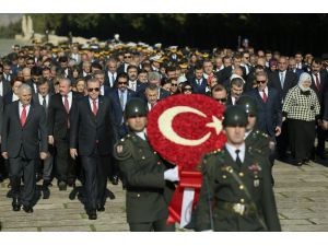 Cumhuriyet Bayramı’nda Anıtkabir’de Tören