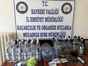 Kayseri’de Kaçak Alkol Operasyonu