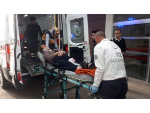 Motosikletten Düşen Kadın Yaralandı