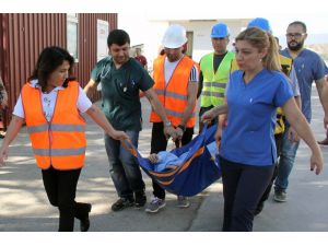 75. Yıl Milas Devlet Hastanesi’nde Yangın Tatbikatı