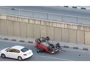 Takla Attığı Araçtan Sürünerek Çıktı