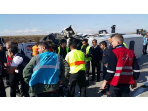 Atatürk Havalimanı’nda Personel Servisi Kaza Yaptı