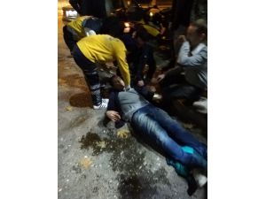 Kontrolden Çıkan Motosiklet Kaldırıma Çarptı: 1 Yaralı