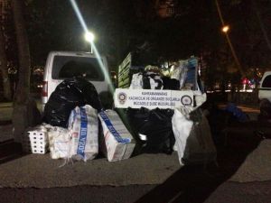 Meyve Sularının Arasında 14 Bin Paket Kaçak Sigara Çıktı