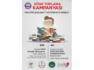 Çorlu Gençlik Merkezi’nden Kitap Toplama Kampanyası