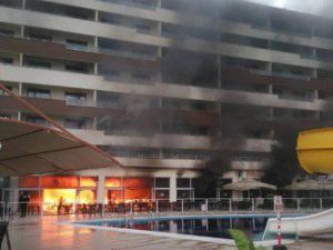 Hatay’da Termal Otelde Yangın